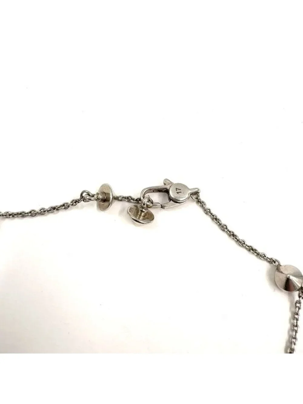 Gucci Trademark Heart Crystal Silver Red Bracelet - Picture 4 of 10